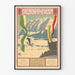 Póster vintage de deportes de invierno Salzkammergut Austria