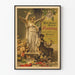 Póster antiguo de exposición industrial Stuttgart 1881