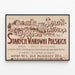 Vintage Poster of Old Polish Fortresses Exhibition — framed artwork on a wall