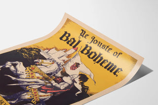 Póster vintage La Joute de Bal Boheme 1928