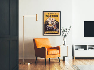 Póster vintage La Joute de Bal Boheme 1928