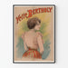 Póster vintage de Yette Bertholy retrato femenino