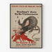 Póster vintage You Don't Have To Be Vietnamese To Smell A Rat