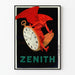 Vintage Advertising Poster ZENITH Pocket Watch