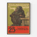 Póster vintage del Zoológico con mono fumador