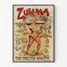 Póster vintage Zulima Reina de Hierro - Mujer fuerte inglesa