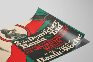 Decorative Poster Zweiter Deutscher Hansa Tag Berlin — artwork view